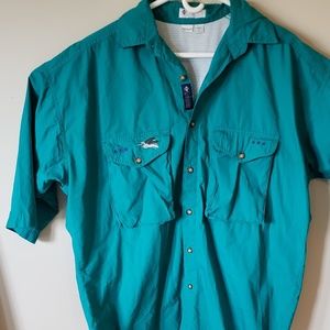 Vented columbia fly fishing shirt size large